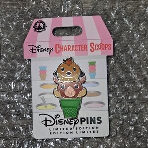 Disney Character Scoop Pins - Timon & Pumba - Rare Set BNWT - Limited Edition